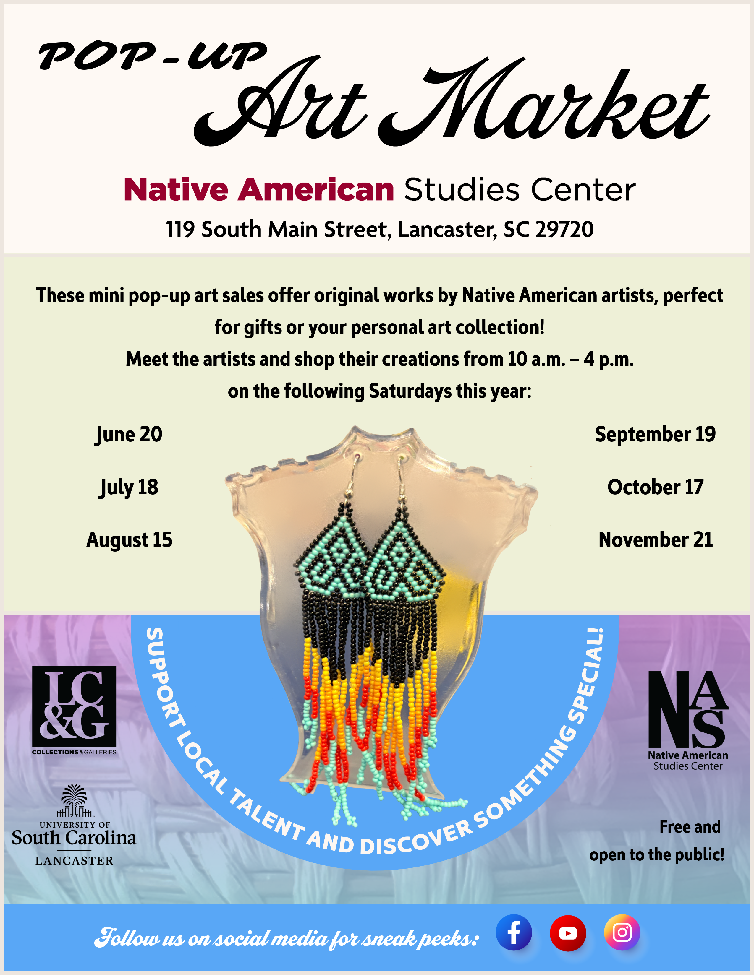 Pop-Up Art Market Flyer graphic